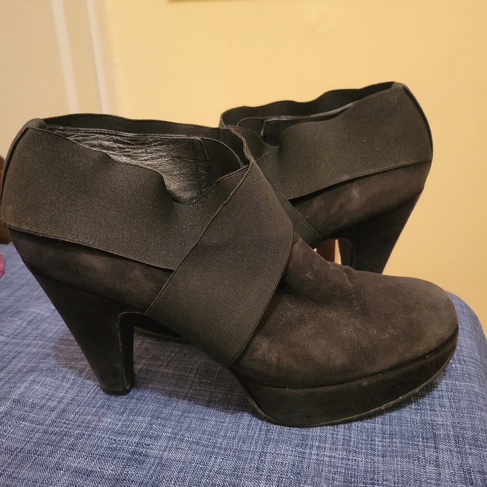 Stuart Weitzman Black Suede Booties